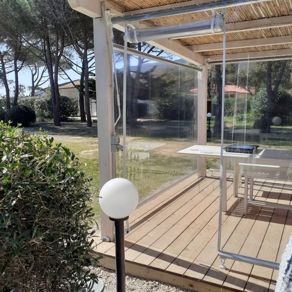Tenda Da Sole A Caduta Per Balcone Mod. Genova - Personalizzabile Con Guide E Tessuto Tempotest - Foto 4