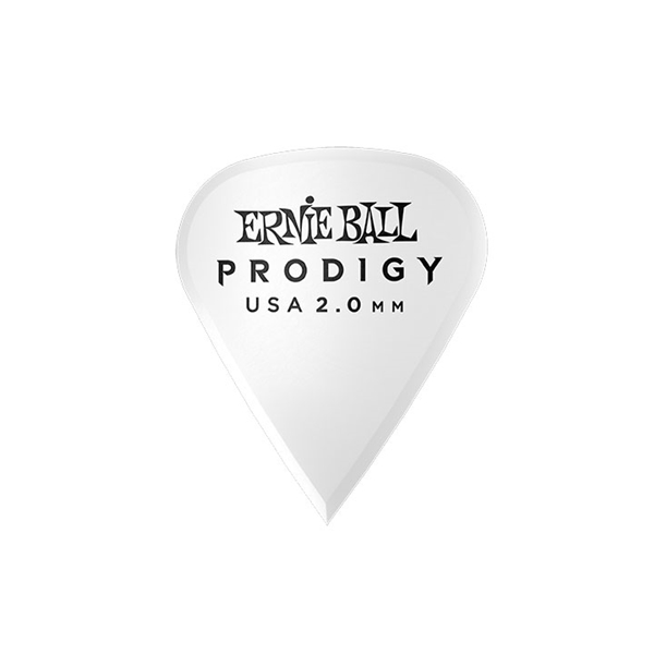 Ernie Ball 9341 Plettri Prodigy Sharp White 2,0 mm Busta 6