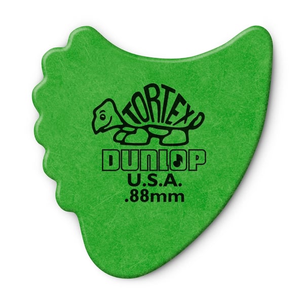 Dunlop 414R Tortex Fin Green .88