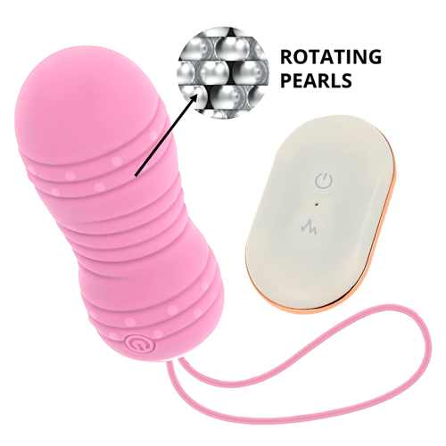 OHMAMA STIMULATING OHMAMA - UOVO TELECOMANDO 7 MODALITÀ ROTAZIONE ROSA