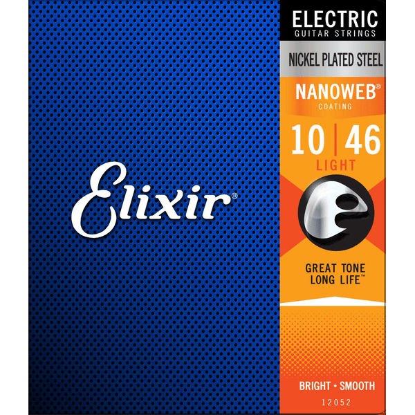 ELIXIR 12052 ELECTRIC NICKEL PLATED STEEL NANOWEB