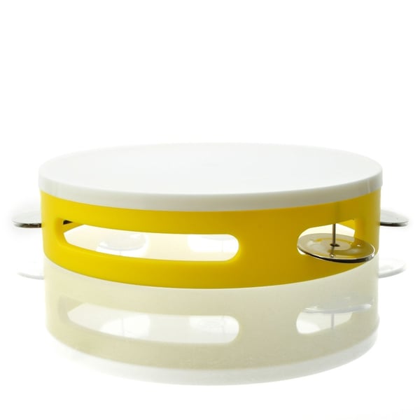ANGEL Tamburello con sonagli in PVC con pelle sintetica, Medium size