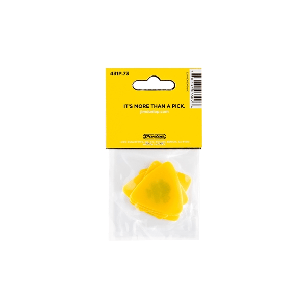 Dunlop 431P Tortex Triangle Yellow .73