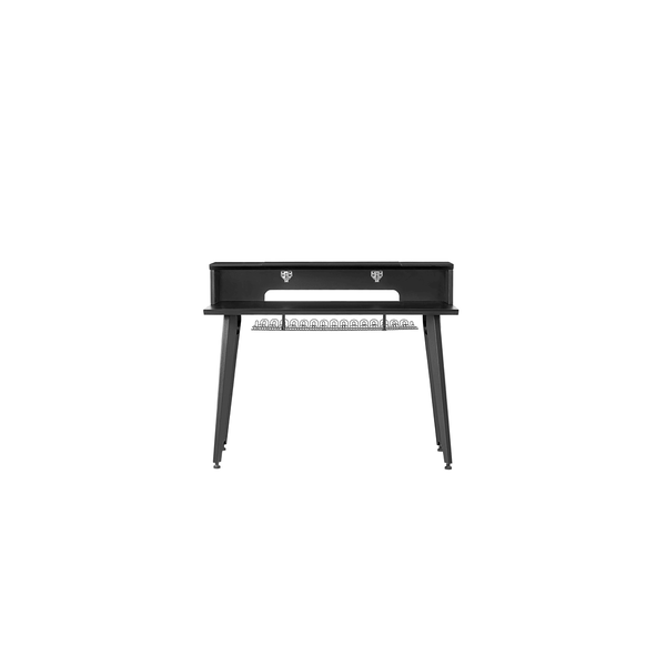 Gator Frameworks GFW-ELITEKEYTBL61-BLK Workstation in legno nera per tastiere fino a 61 tasti<br>