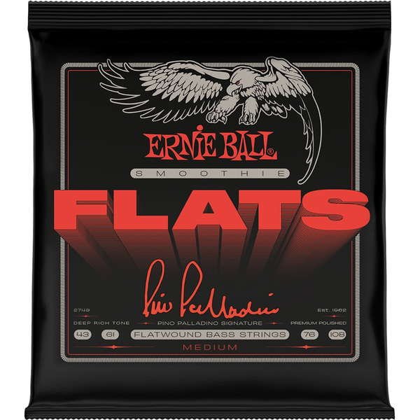 Ernie Ball 2749 Pino Palladino Smoothie Flats Medium 43-108