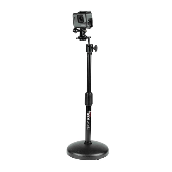 Gator Frameworks GFW-MIC-0501 Supporto per microfono da tavolo con base rotonda