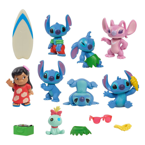 Lilo &amp; Stitch Mini Figure 8-Pack Stitch Deluxe Figure Set 7 cm