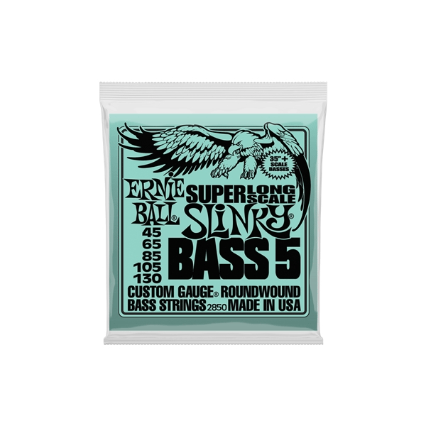 Ernie Ball 2850 Nickel Wound 5 corde Scala Super Lunga 45-130