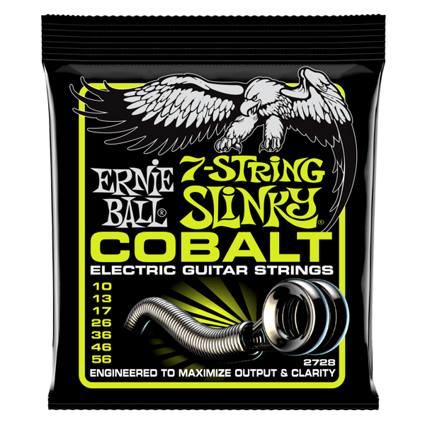 ERNIE BALL Corde per chitarra elettrica 7 corde Extra Slinky Cobalt. Modello P02728