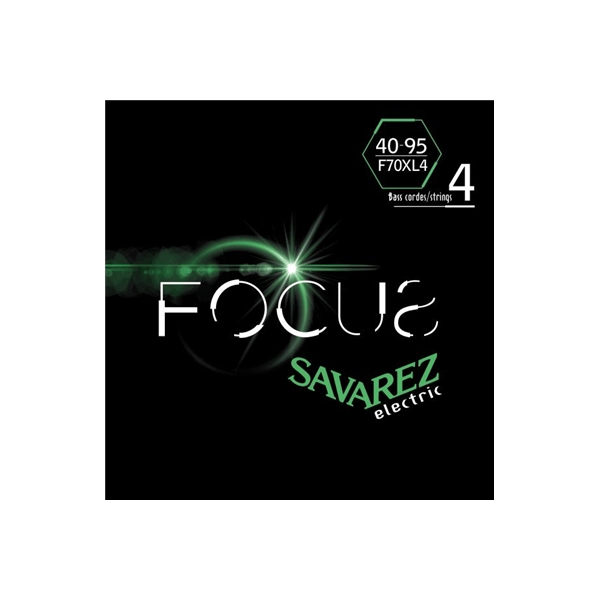 Savarez F70XL4 Corde Focus per Basso Elettrico 40-95, Set/4