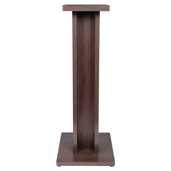 Gator Frameworks GFW-ELITESPKSTMN-BRN Coppia di supporti per monitor da studio in legno con finitura marrone scuro<br>