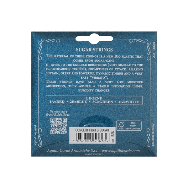 Aquila 152U Sugar Ukulele set GCEA