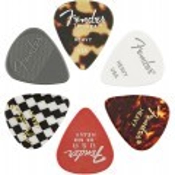 FENDER 351 Shape, Material Medley, Heavy, Confezione da 6