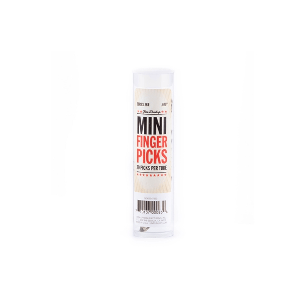 Dunlop 36R N/S MINI FINGER .020 - TUBO 20 PLETTRI