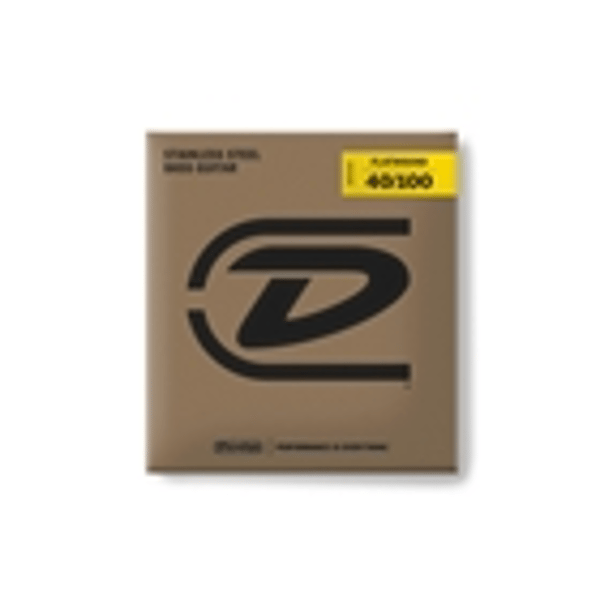 Dunlop DBFS40100 Flatwound Light Scala lunga Set/4