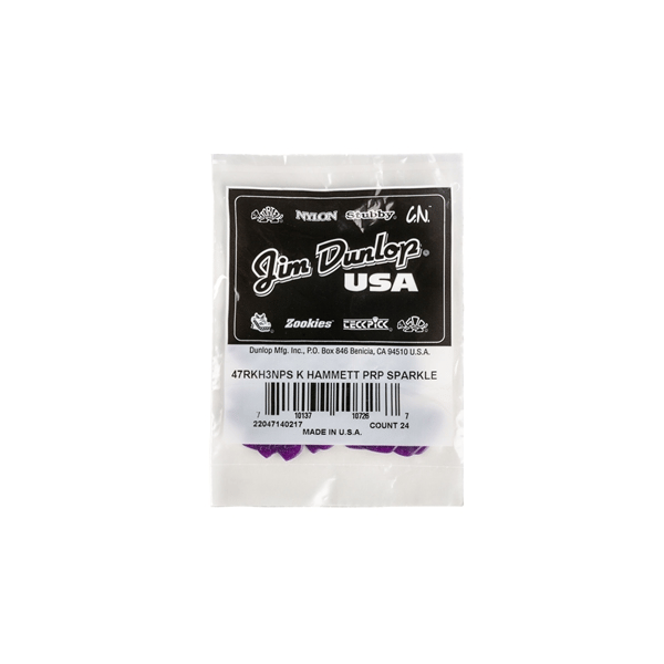 Dunlop 47RKH3NPS Kirk Hammett Purple Sparkle Jazz III Bag/24