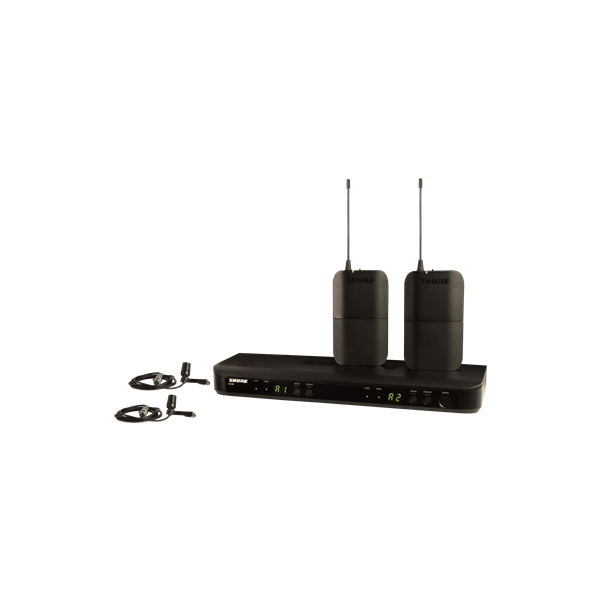 Shure BLX188E-CVL Sistema wireless BLX88E, 2x BLX1, 2x CVL-B/C-TQG. (M17)