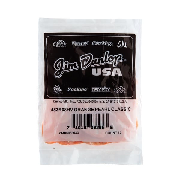 Dunlop 483R#08 Orange Perloid - Heavy
