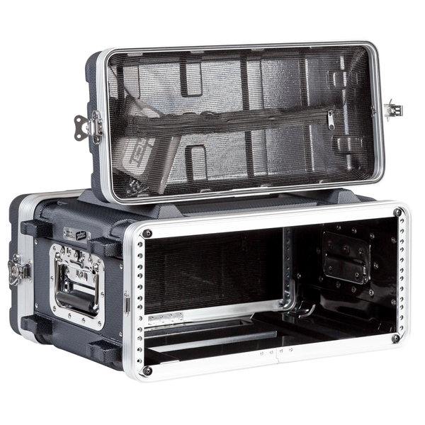 PROEL STAGE Custodia a rack 19' - 4 unità - realizzata in 'Polietilene FORCE'. Profondità interna utile: 307 mm