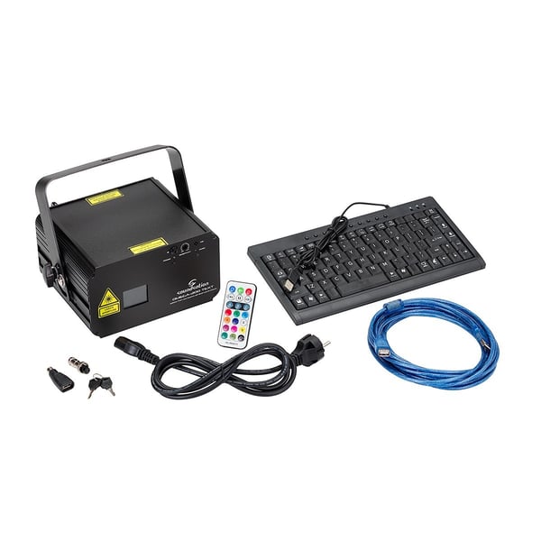 SOUNDSATION Laser Grafico da 330mW RGB con Scrittura Testi