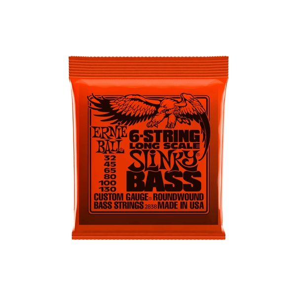 Ernie Ball 2838 Nickel Wound 6 corde scala lunga 32-130