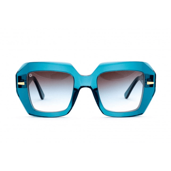Kyme Eyewear Emma oversize squared sunglasses. Color Turquoise Material Acetate cellulose Size Large