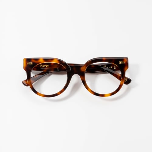 Kyme Eyewear Kyme Lea Dark Avana Sunglasses - Handmade Italian Fashion Eyewear.  Color Dark Avana, Size Medium