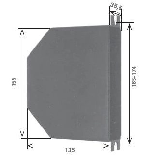 Cassetta in plastica per avvolgitori a semincasso - inserimento frontale - Foto 5 di 5