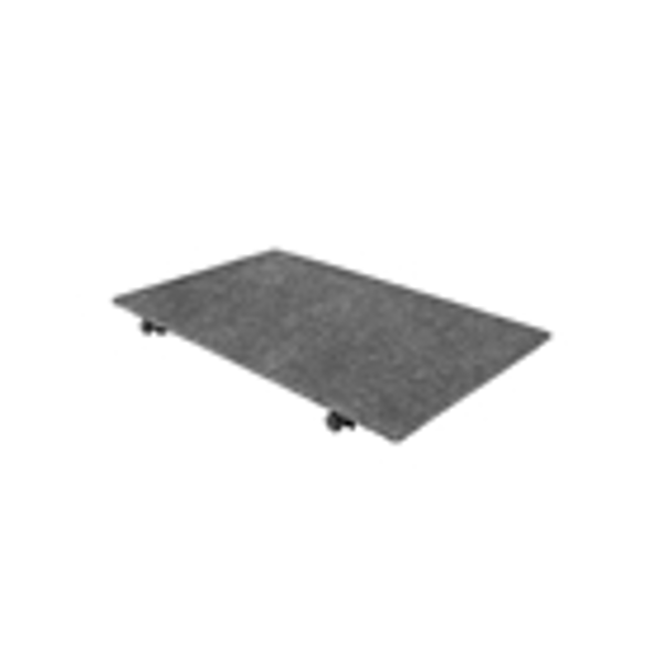 Gator Frameworks GFW-UTL-CART-LD Piano inferiore per carrelli utility con superficie piana antiscivolo