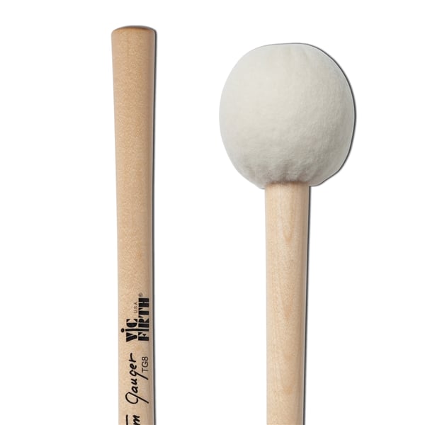 Vic Firth TG08 - Symphonic Collection Bass Drum Mallets Signature Tom Gauger Staccato