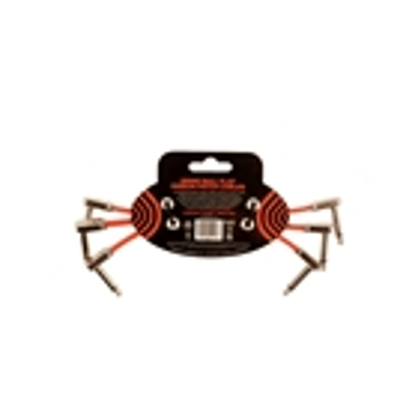 Ernie Ball 6402 Flat Ribbon Patch Cable Red 15,24cm 3-Pk