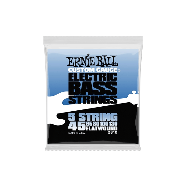 Ernie Ball 2810 Flatwound 5 Corde 45-130