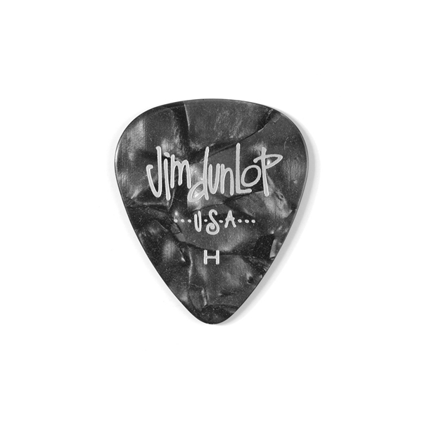 Dunlop 483P#02 Black Perloid - Heavy