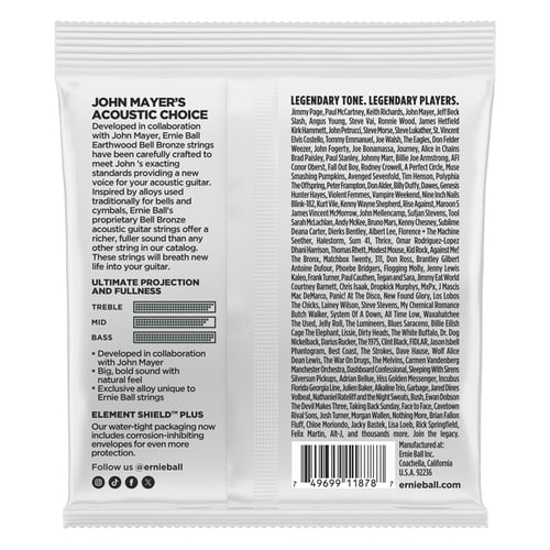 Ernie Ball 2344 Earthwood Bell Bronze Acoustic Medium 13-56