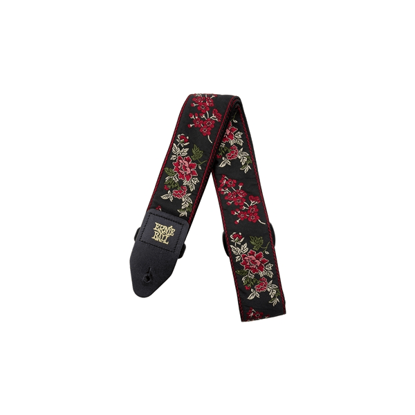 Ernie Ball Tracolla Red Rose Jacquard