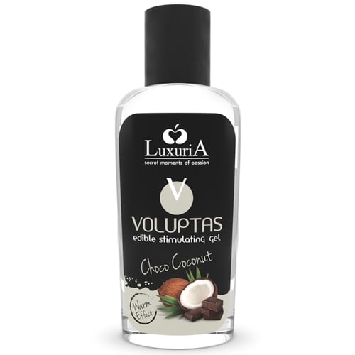 LUXURIA VOLUPTAS GEL DA MASSAGGIO COMMESTIBILE EFFETTO RISCALDANTE - COCCO E CREMA 100 ML