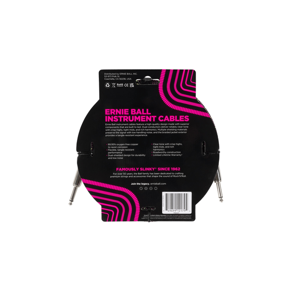 Ernie Ball 6427 Braided Cables Purple Python 3m