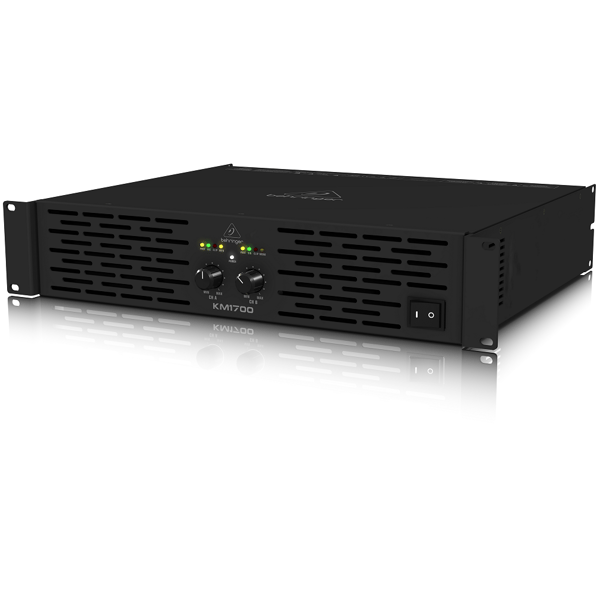 BEHRINGER KM1700 AMPLIFICATORE FINALE DI POTENZA PROFESSIONALE DI 1700 WATT 8 OHM BRIDGE 2 X 500W STEREO 2 X 800W 4 OHM