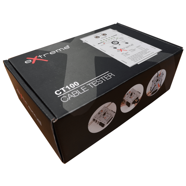 EXTREME CT100 TESTACAVI CABLE TESTER TESTA CAVI XLR JACK RCA SPEAKON MIDI TESTA CAVI AUDIO