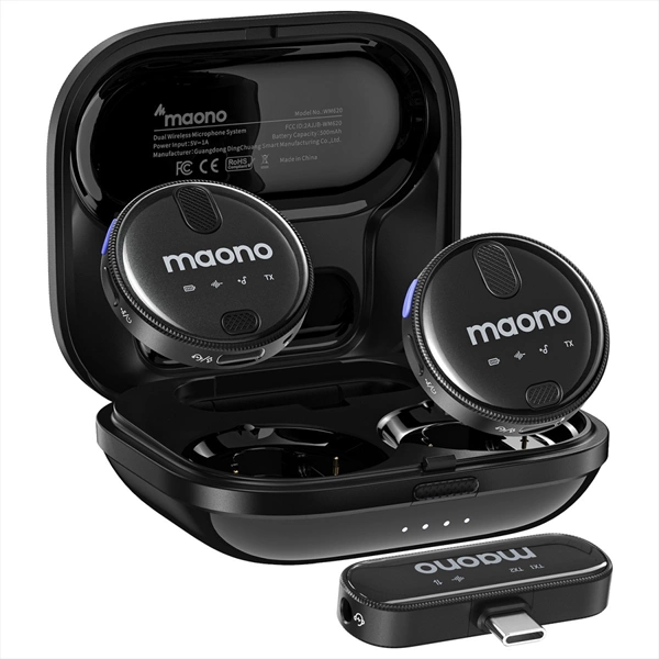 MAONO Microfono Wireless lavalier per smartophone
