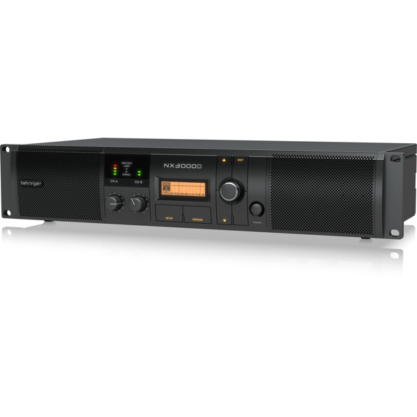 BEHRINGER NX3000D FINALE DI POTENZA 3000 WATT 2 CANALI CON COMPENSAZIONE AUTOMATICA DELL' IMPEDENZA + DSP