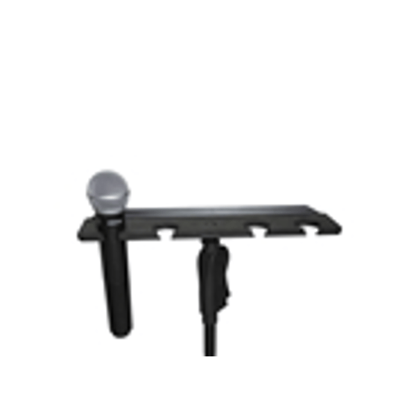 Gator Frameworks GFW-MIC-4TRAY Supporto multi-microfono per 4 microfoni<br>