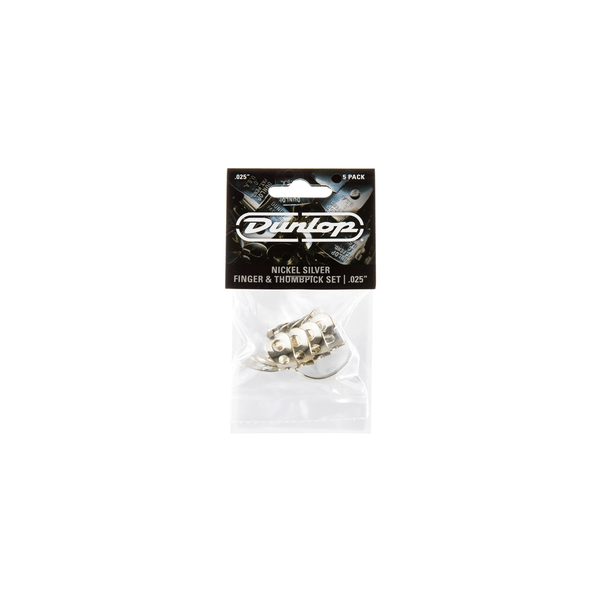 Dunlop 33P N/S 4FINGER & 1THUMB .025 - PLAYER'S PACK 5 PLETTRI