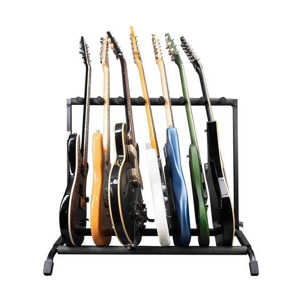 Gator Frameworks RI-GTR-RACK7 Supporto pieghevole per 7 chitarre<br>