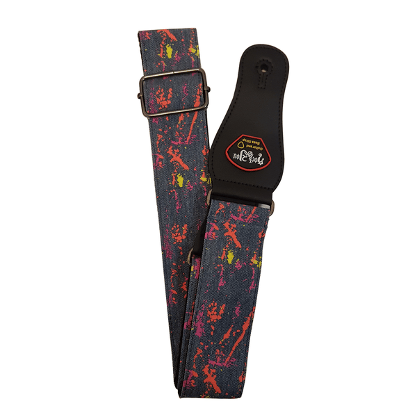 EXTREME S-1101 GE TRACOLLA REGOLABILE PER CHITARRA E BASSO CON DECORAZIONE COLORE GRIGIO