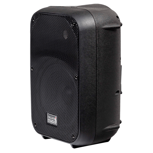 ITALIAN STAGE 8 portable speaker with battery, MP3 player, SD card, USB, STEREO bluetooth, 1 VHF wireless microphone