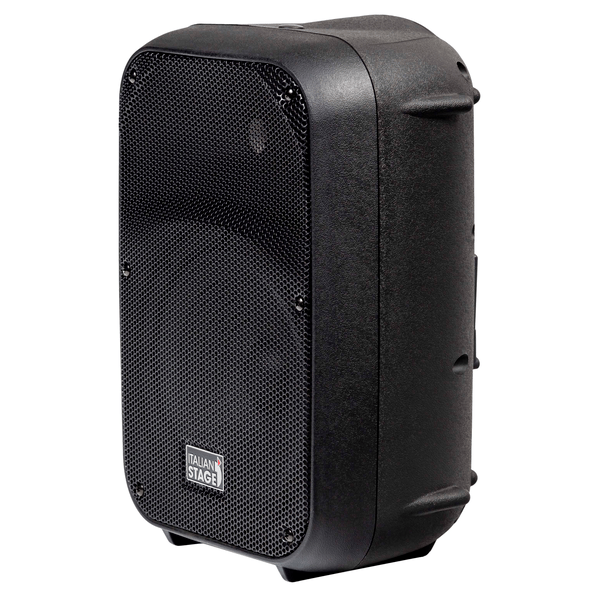 ITALIAN STAGE 8 portable speaker with battery, MP3 player, SD card, USB, STEREO bluetooth, 1 VHF wireless microphone