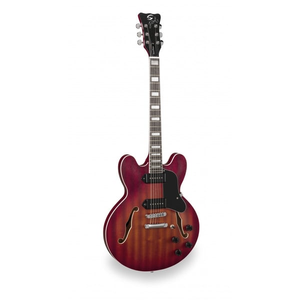 SOUNDSATION Chitarra semiacustica double cutaway con Single coil