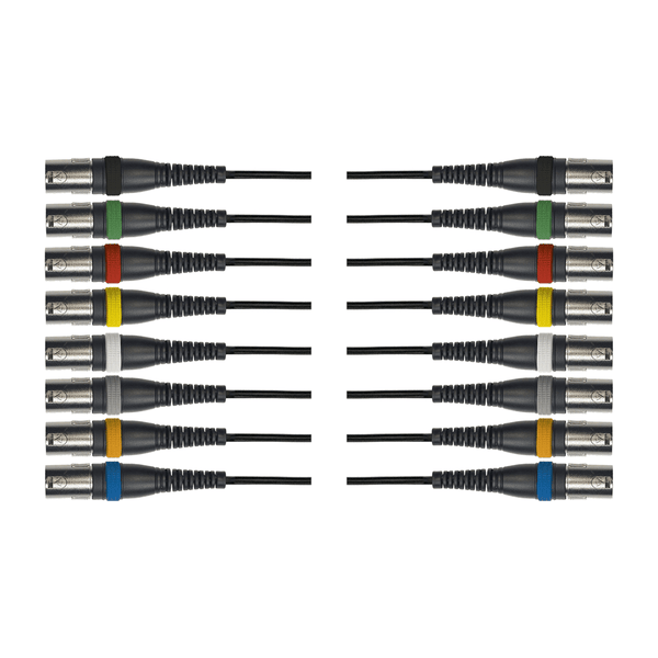 Yellow Cable OC14 Frusta 8 Cavi XLR Maschio/XLR Femmina 5 m