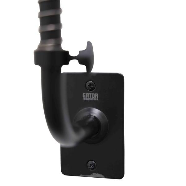 Gator Frameworks GFW-TRUMPETHNGR-BLK Gancio da parete per tromba